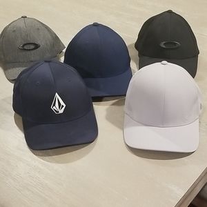 Men's Oakley baseball caps lot of 5 S/M